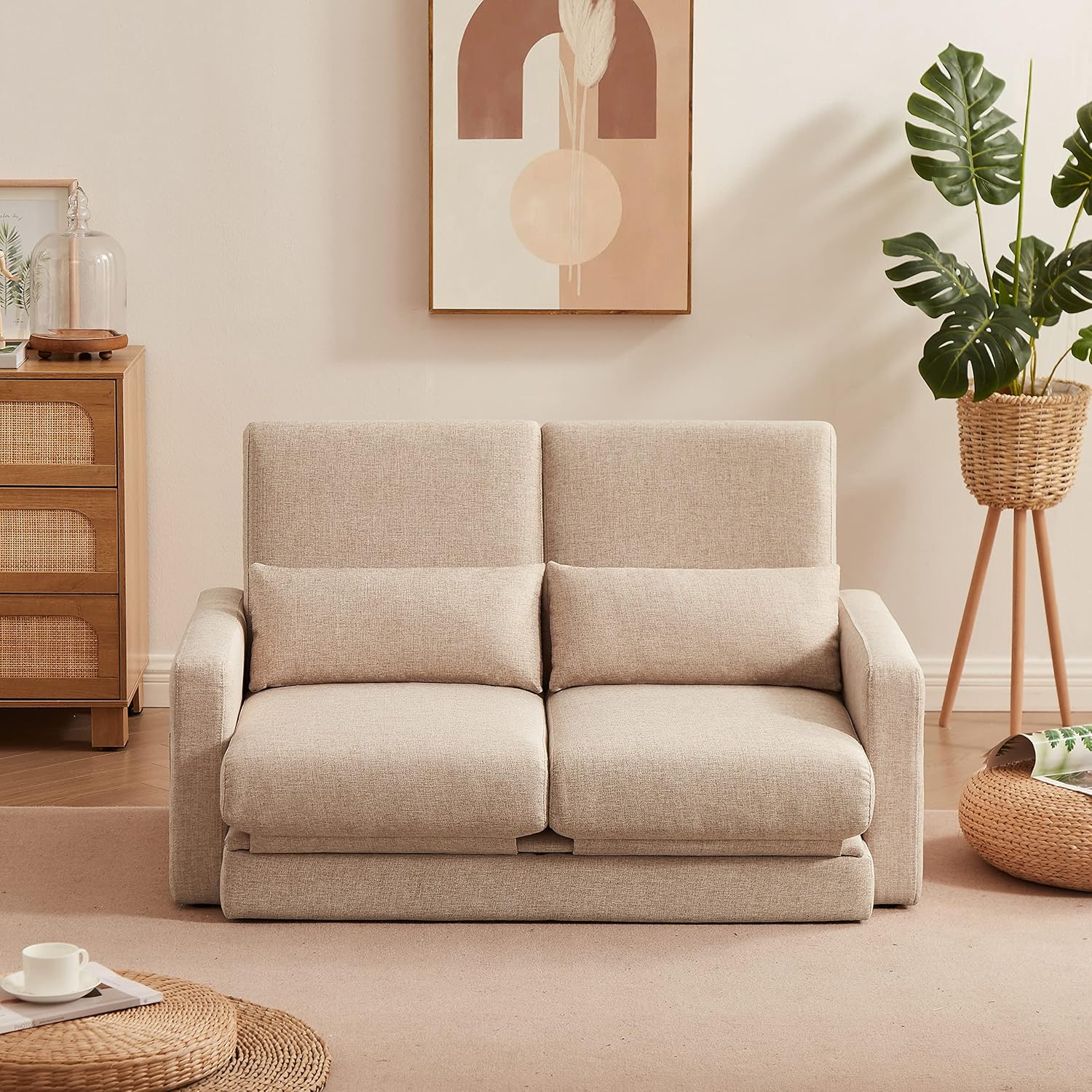 ソファ 2人掛け 収納付き ファブリック 両側に肘掛け付き ローソファ ソファ 2人掛け 収納付き ファブリック 両側に肘掛け付き ローソファ